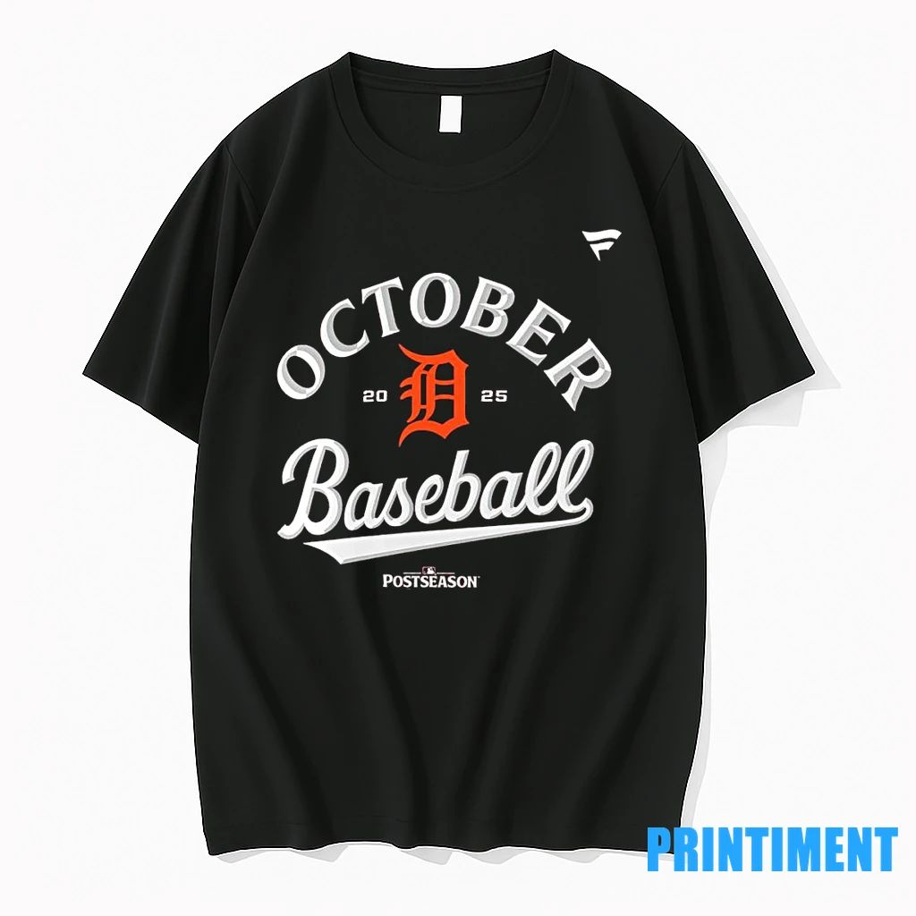 Detroit Tigers 2025 Mlb Postseason Locker Room Tshirts Sweater