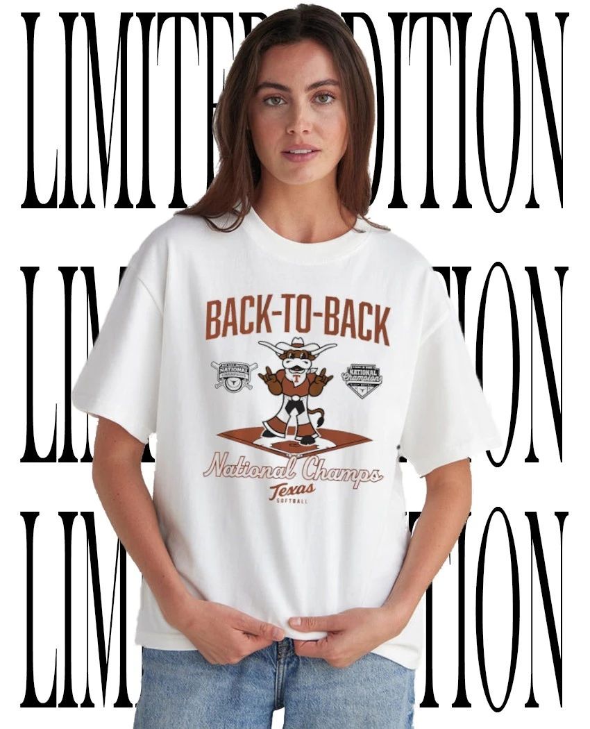 Back-To-Back National Champions 2026 Texas Longhorns Softball diamond mascot shirt