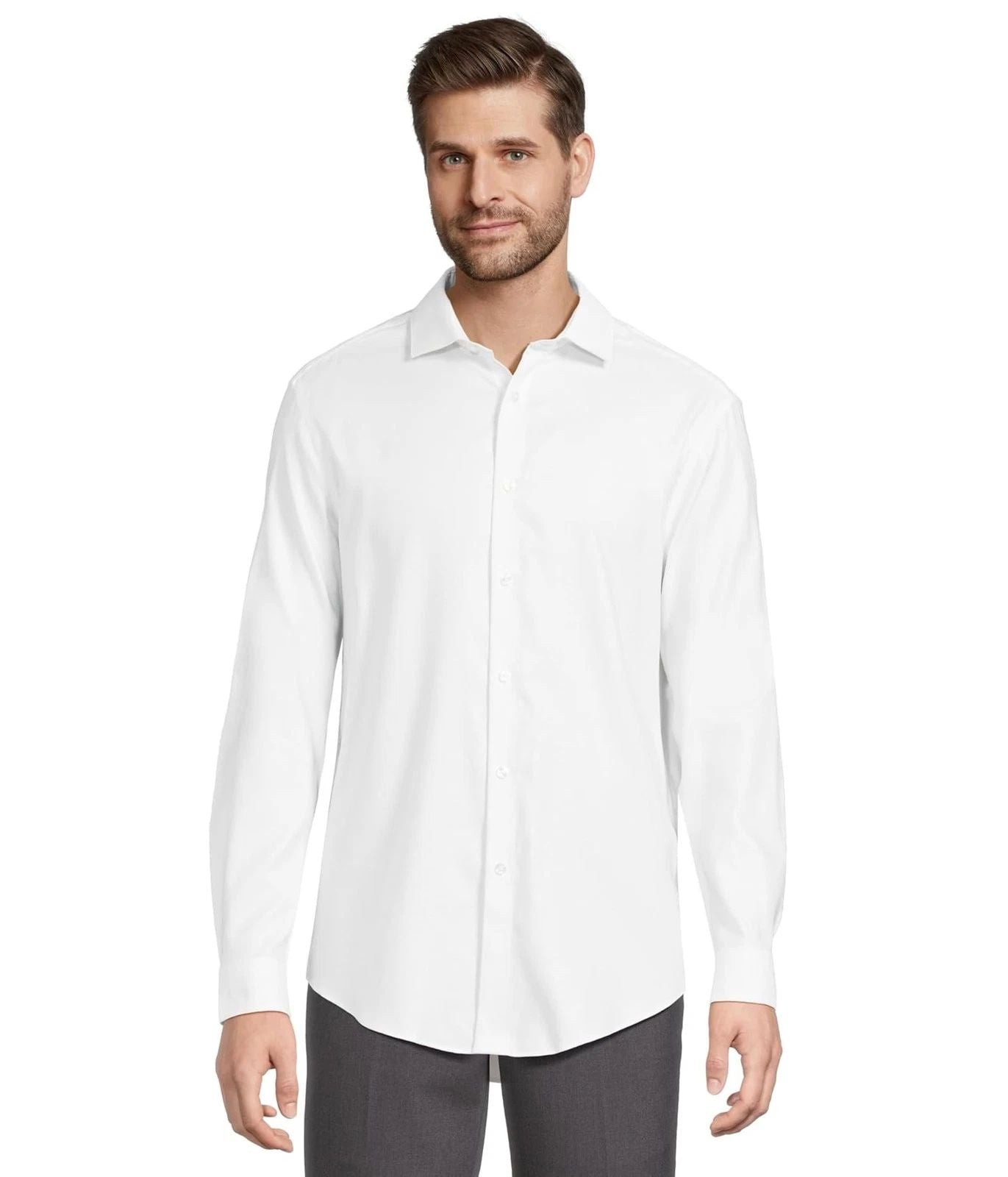 Man's Shirts & Tops Calvin Klein Dress Shirt Slim Fit Non Iron Stretch Solid