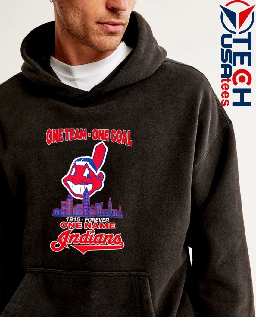 One Team One Goal 1915-forever One Name Cleveland Indians skyline shirt