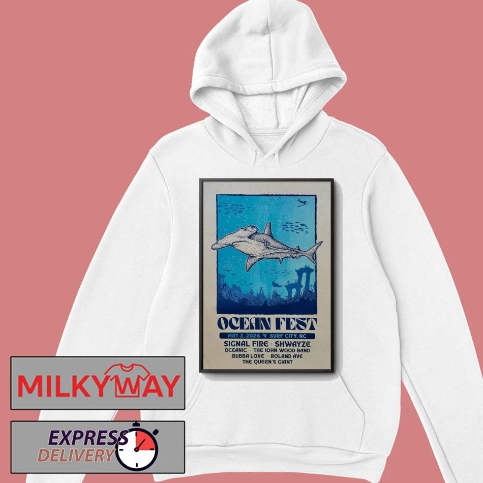 LIMITED May 2 2026 Ocean Fest Surf City, NC Poster Tour shirt