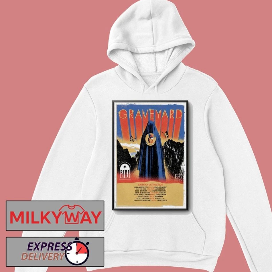 Graveyard America Latina Tour 26 Poster shirt