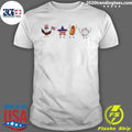 Bald Eagle Star Hot Dog And Firework Celebrate The American Holiday Cartoon 4th Of July Shirt