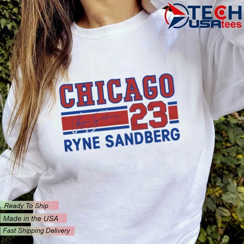 Chicago Cubs Baseball Ryne Sandberg No. 23 signature shirt