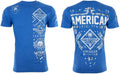 American Fighter Men's T-shirt MCCORMICK Crew neck Athletic Blue