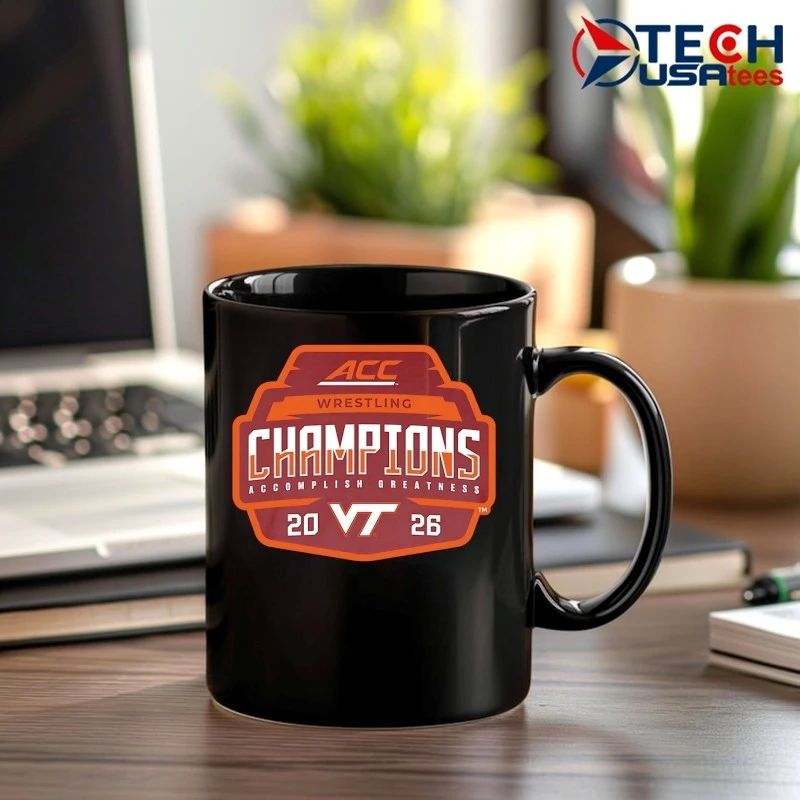 Virginia Tech Hokies 2026 ACC Men’s Wrestling Tournament Champions shirt