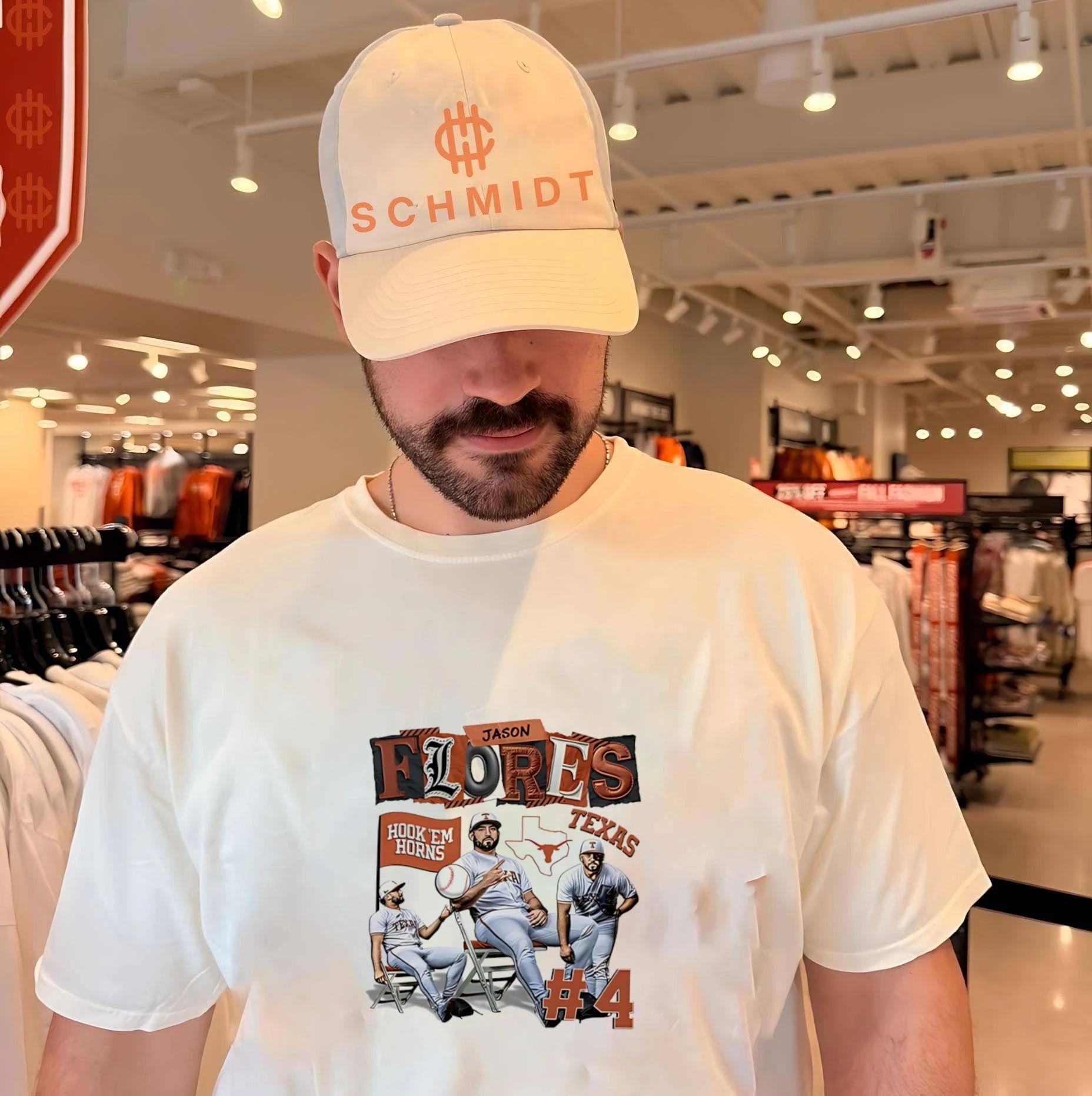 Texas Longhorns NCAA Baseball Jalin Flores hook ’em horns shirt