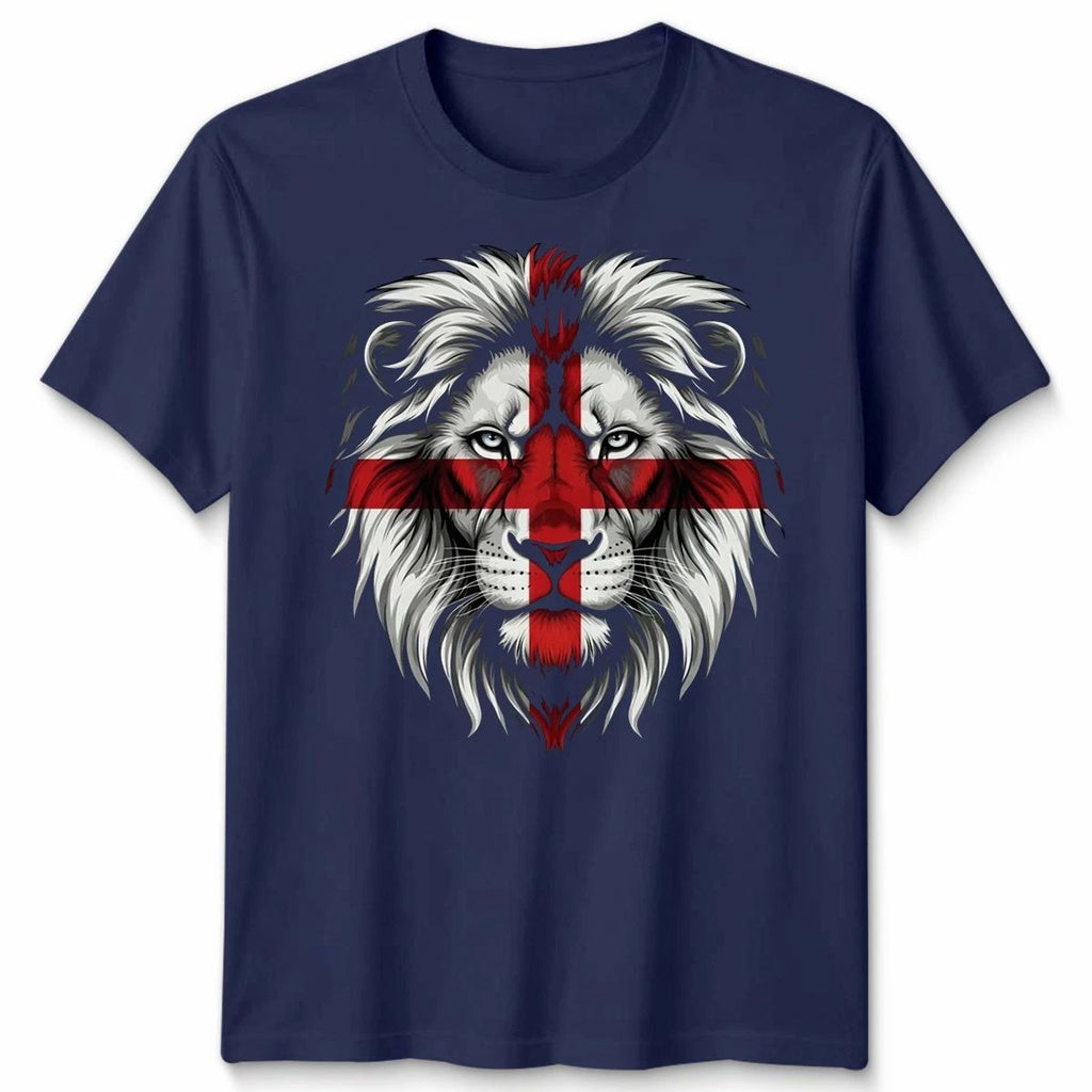 English St George Flag Lion Face Graphic Unisex St George'S Cross Fan Apparel