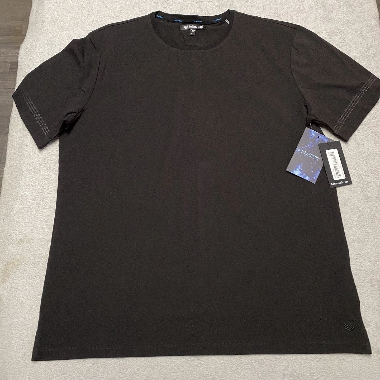 Butter Cloth T Shirt Mens XL Black Icy Cotton Minimalist Basic Casual NEW
