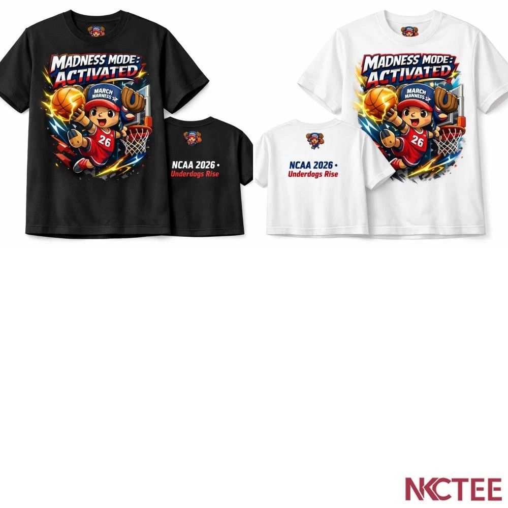 NKCtees Chopper Slam Dunk Madness Shirt – NCAA Tournament 2026 Anime Basketball Tee