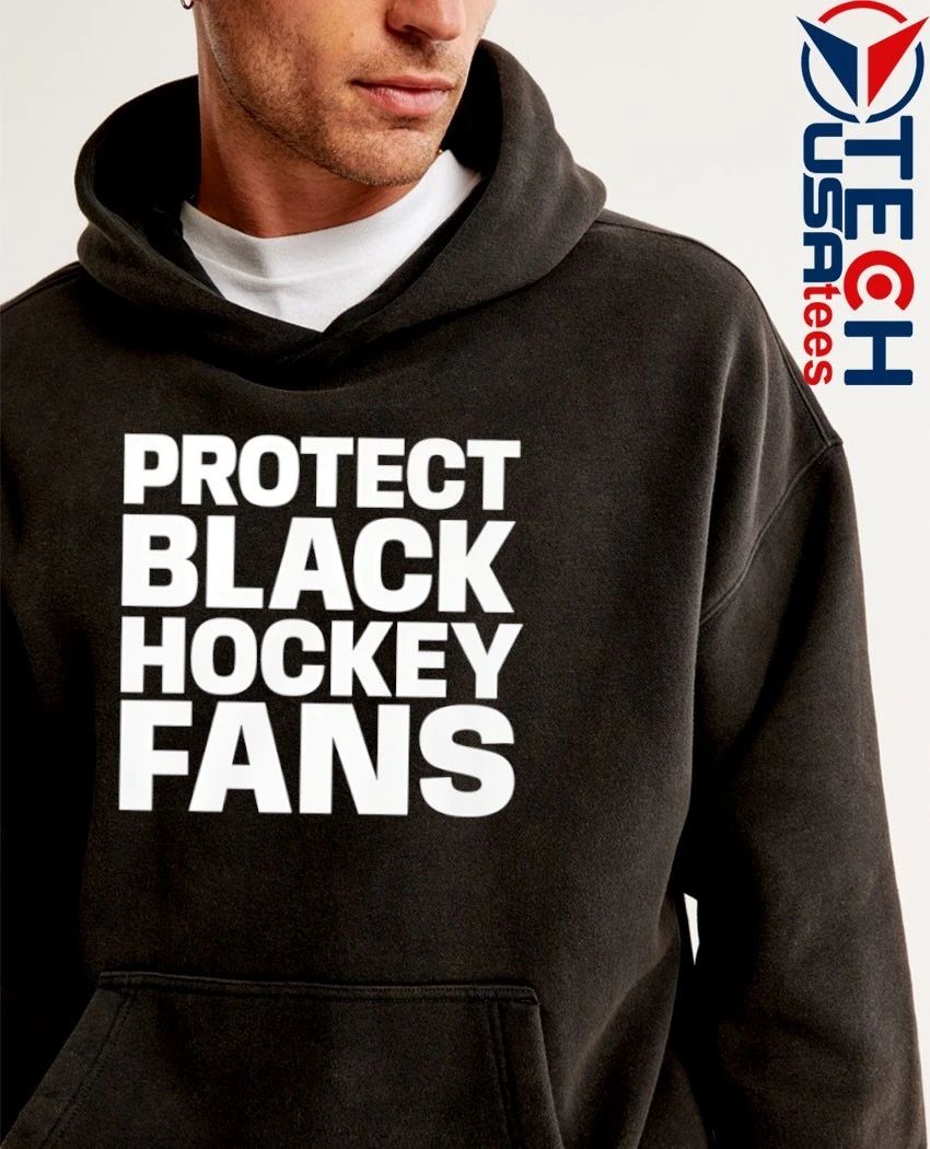 Protect black hockey fans shirt