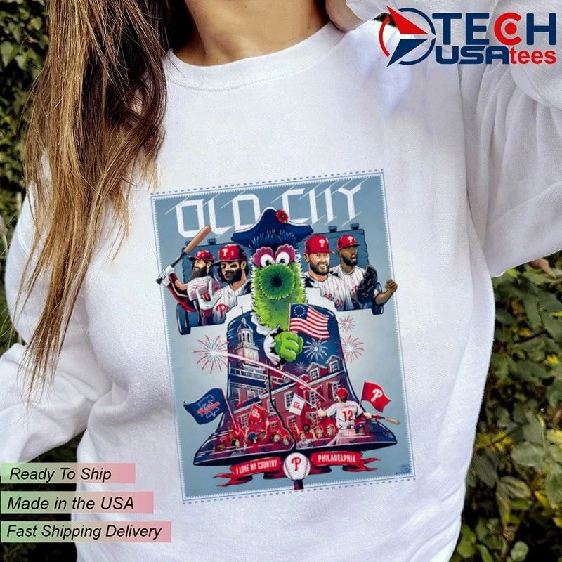Philadelphia Phillies Old City I love my country shirt