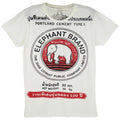 WORK Elephant T-Shirt Men White Thai Vintage Hipster Street Style Casual WK163