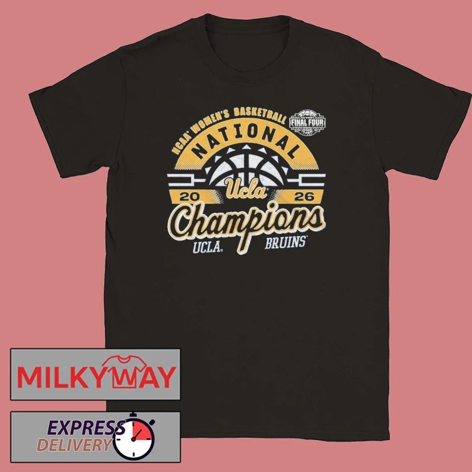 UCLA Bruins 2026 NCAA Women’s Basketball National Champions Sun Logo T-Shirt