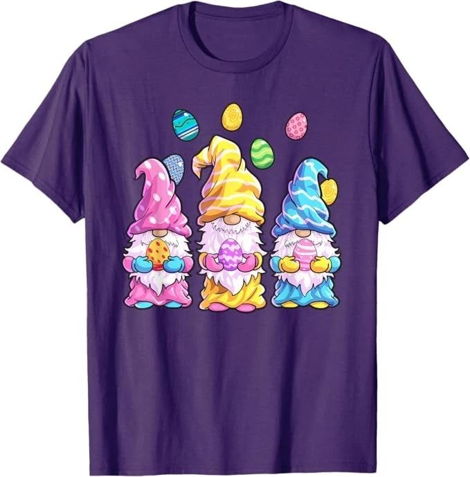 Gnome Easter Shirt Women Easter Outfit Easter Girls T-Shirt
