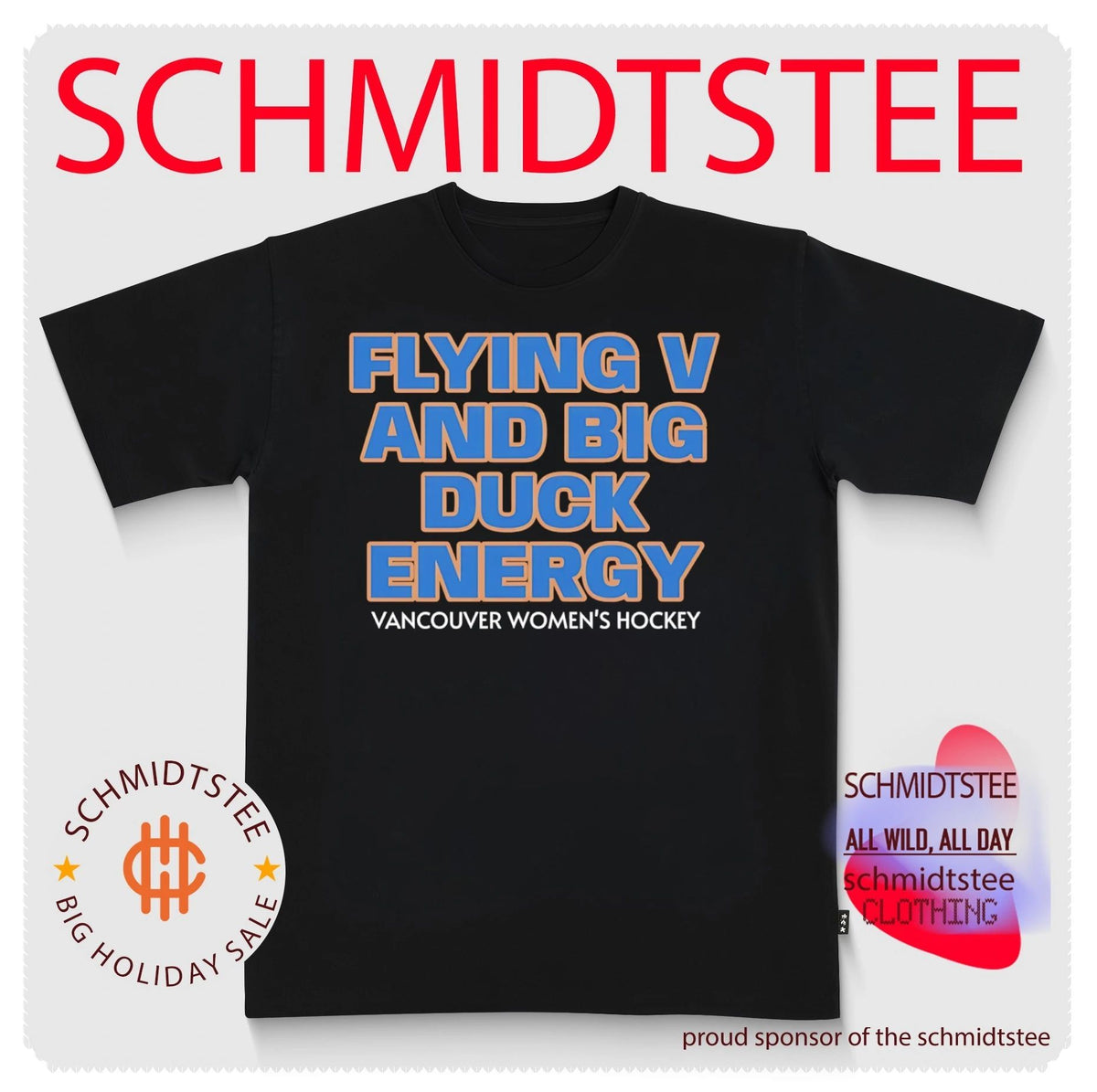 Flying V and big duck energy Vancouver Women’s Hockey shirt