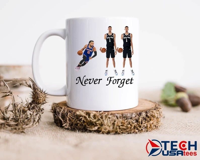 Never forget Knicks in 911 Jalen Brunson and 2 Victor Wembanyama shirt