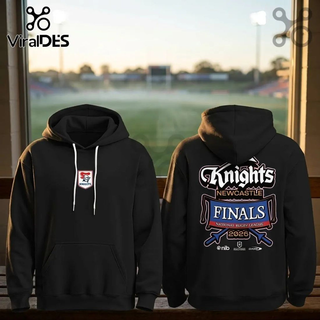 Newcastle Knights 2026 NRL Finals Black Pullover Hoodie