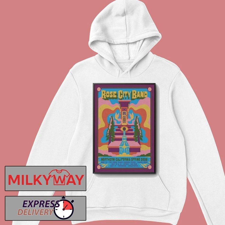 Rose City Band Northern California 2026 Spring Tour Poster shirt