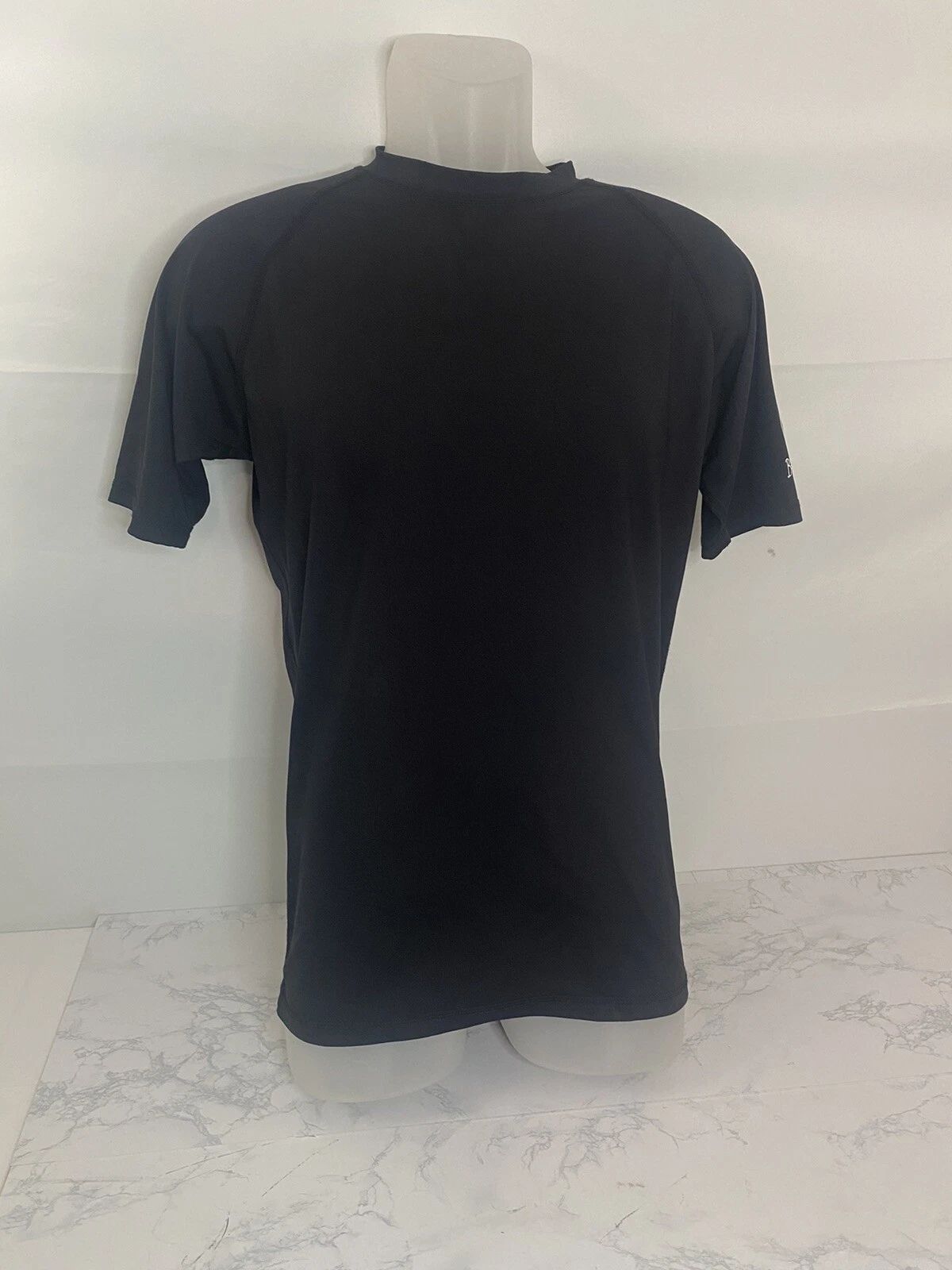 Beach Cruisin Short Sleeve Surfer T-Shirt Mens L Black Moisture Control Tee V