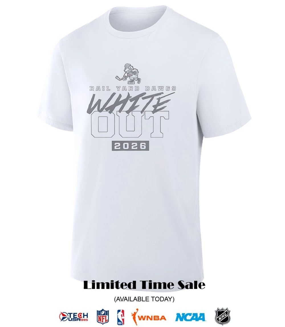 Roanoke Rail Yard Dawgs White Out 2026 shirt