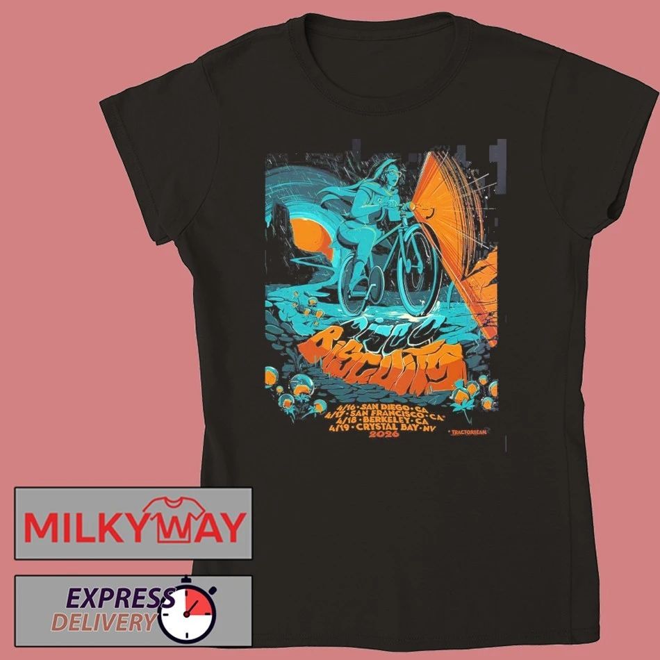 The Disco Biscuits Bicycle Day West Coast 2026 Tour California And Nevada Dates From April 16 To 19 2026 T-Shirt