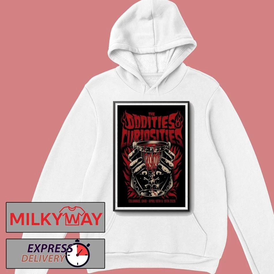 Apr 19 2026 The Oddities & Curiosities Columbus Poster shirt