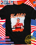 Blanco Ben White Arsenal eating a burger shirt