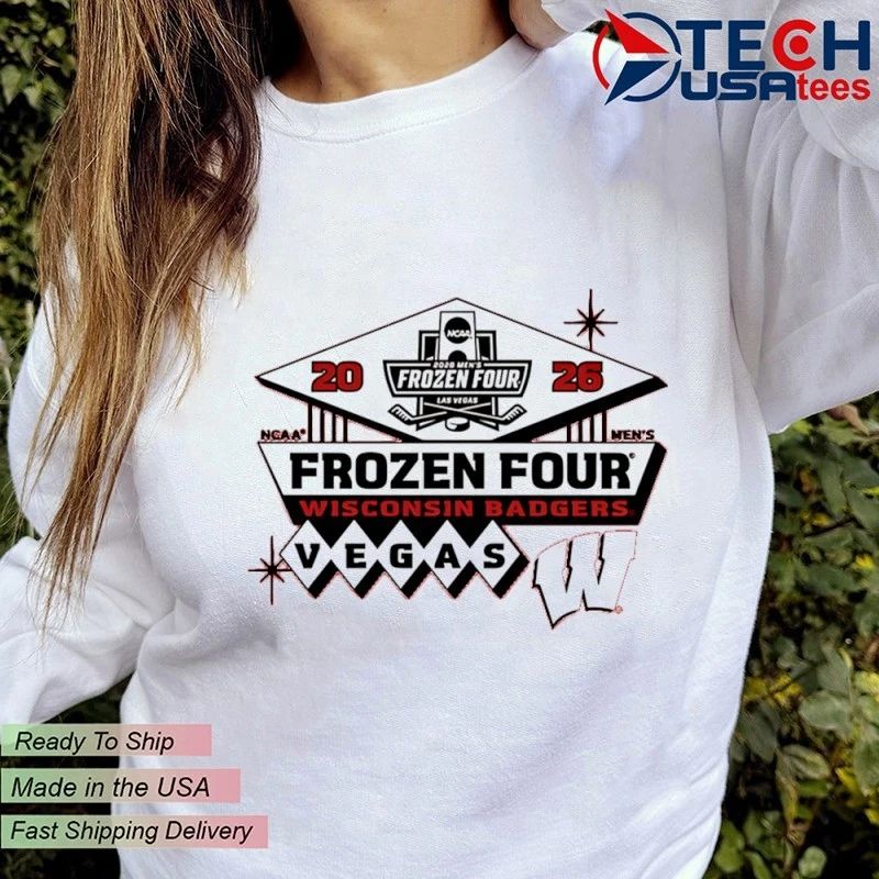 Wisconsin Badgers 2026 Frozen Four Men’s Hockey Vegas shirt by uwbookstore