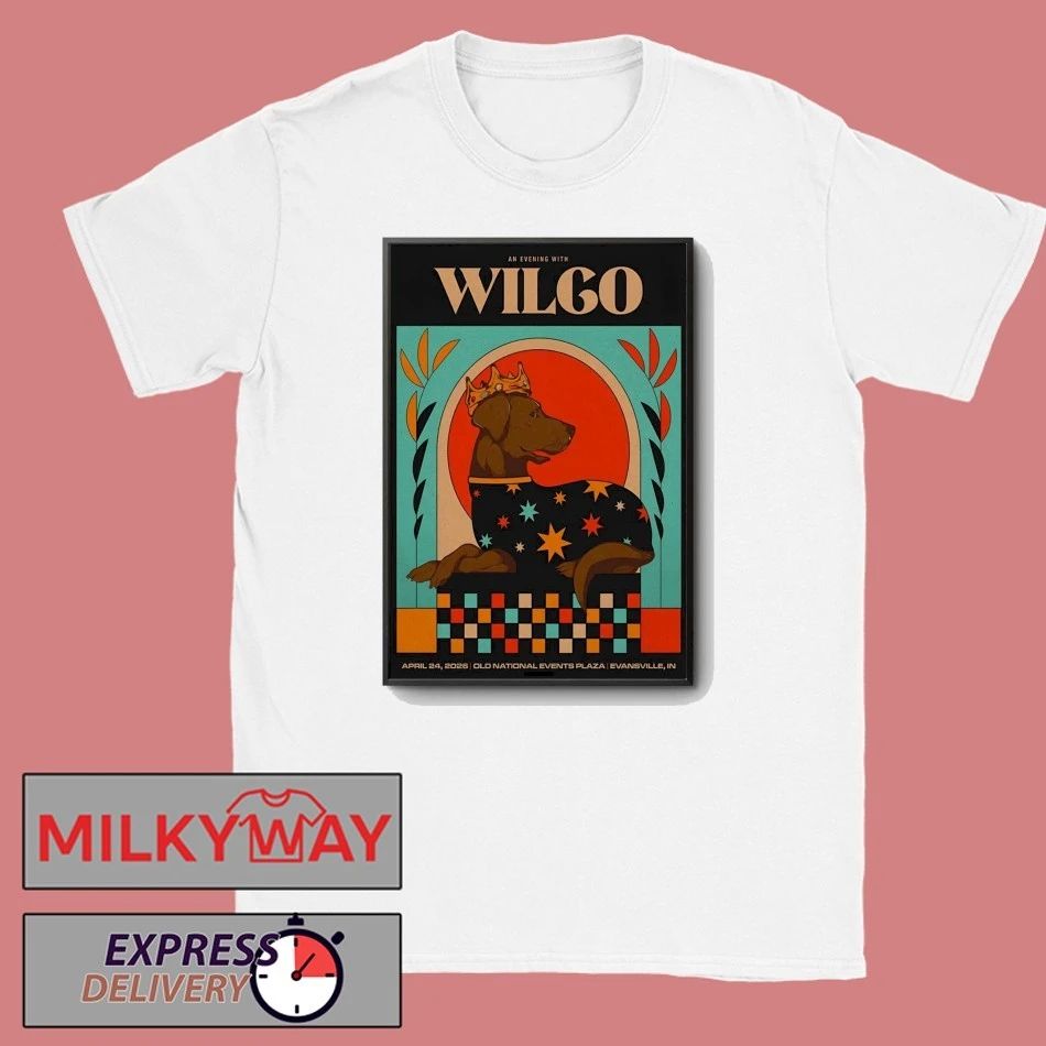 Wilco Apr 24 2026 Old National Events Plaza in Evansville IN Poster shirt