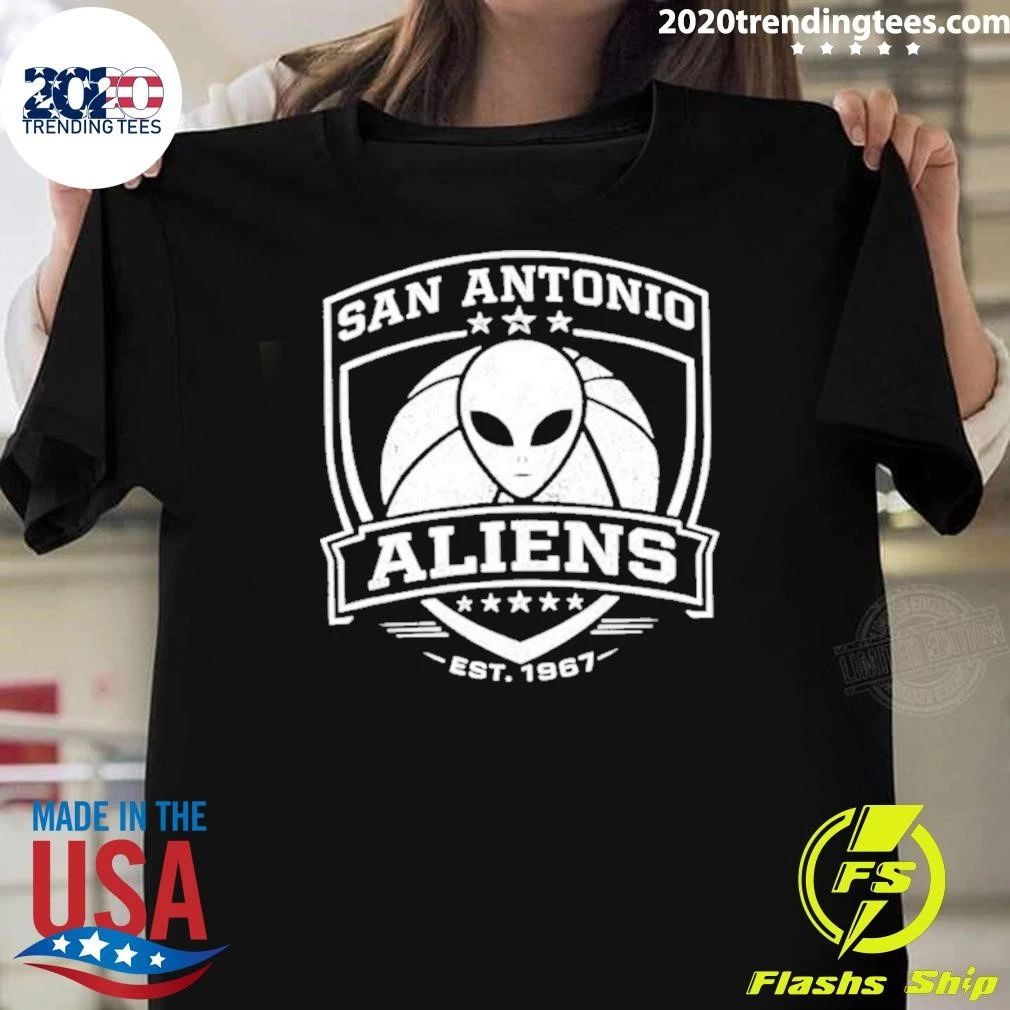 Antonio Aliens Basketball Logo 1967 Shirt