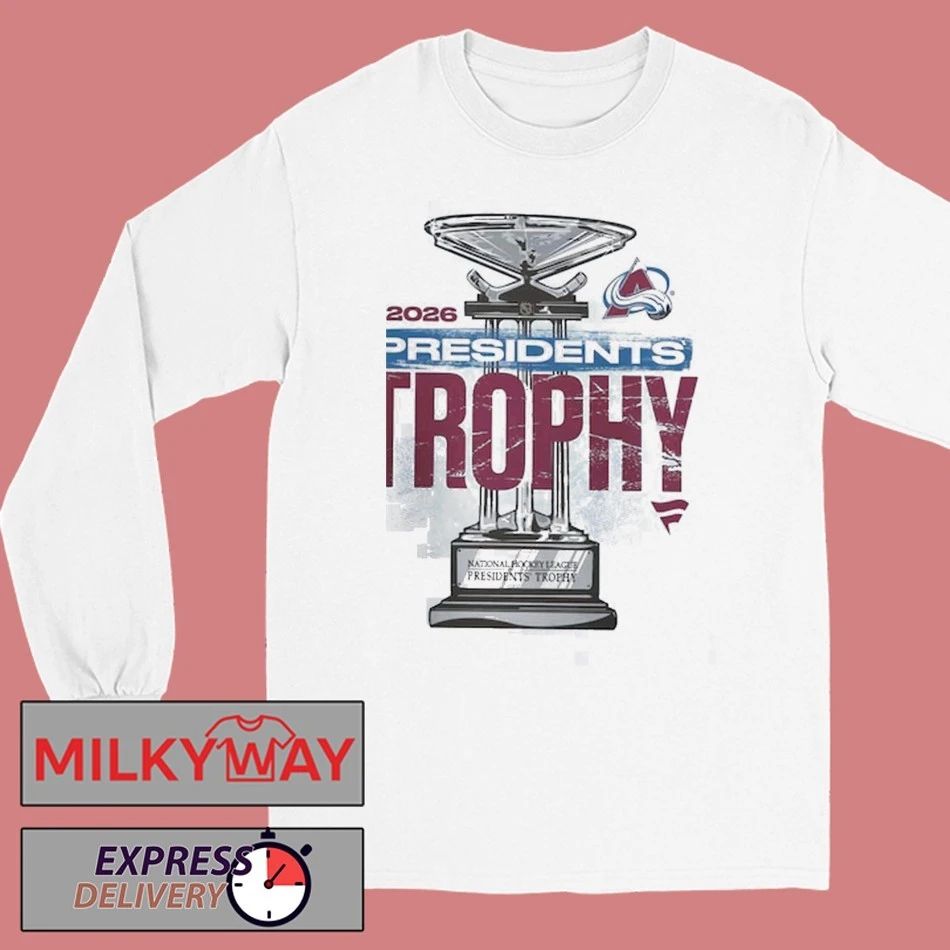 Colorado Avalanche NHL 2026 Presidents Trophy Winner Stanley Cup Playoffs 2026 t-shirts