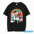 Santa Riding Rainbow Unicorn Christmas Gifts Tshirts Sweater