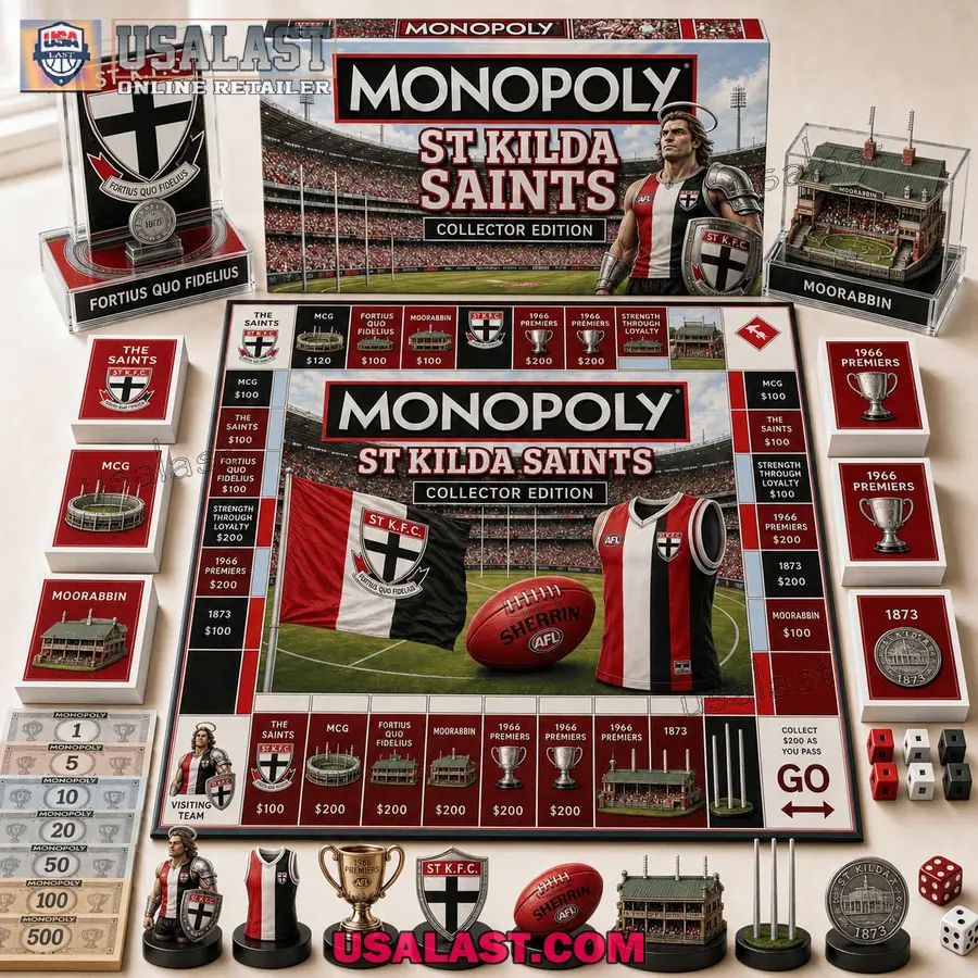 St Kilda Saints Collector Edition Monopoly Board Game 2026
