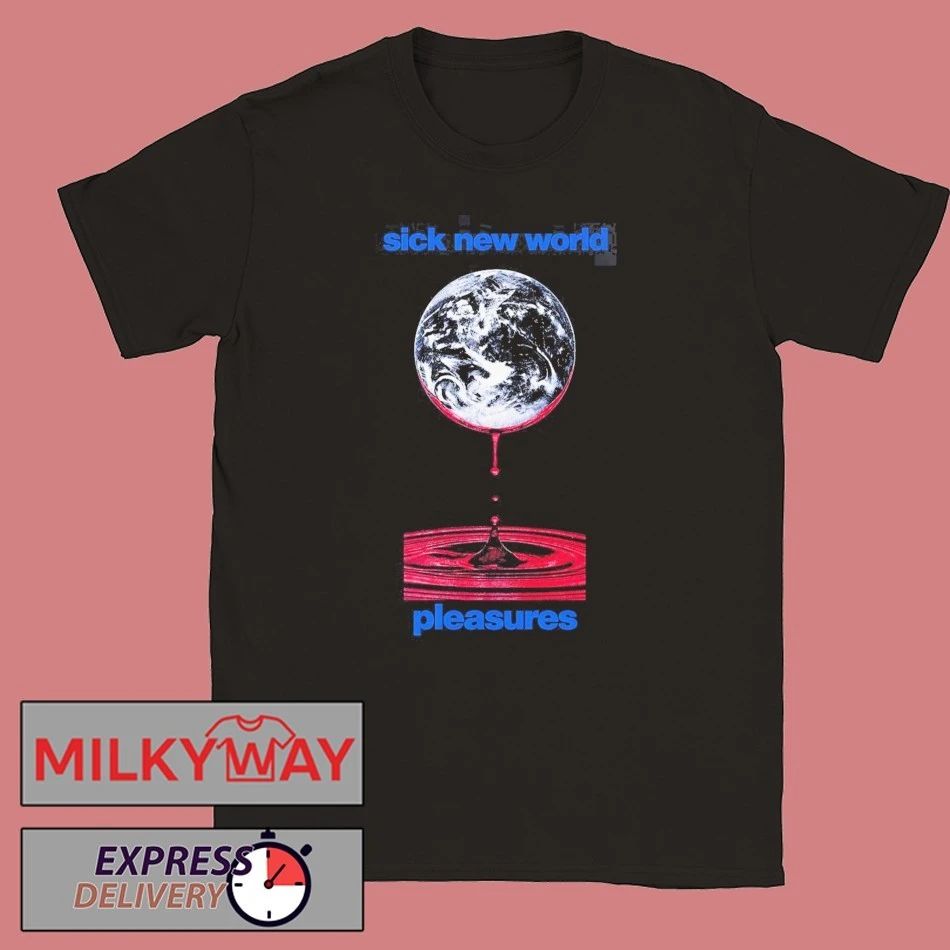 Pleasures Sick New World 2026 Las Vegas Merch Tee On April 25 2026 Bleed T-Shirt