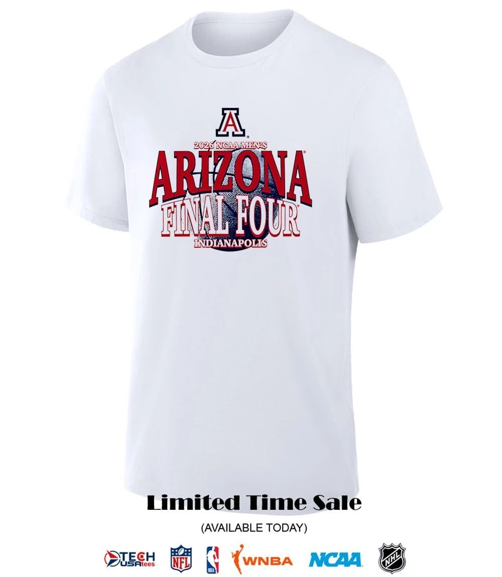 2026 NCAA Men’s Arizona Wildcats Final Four Indianapolis shirt
