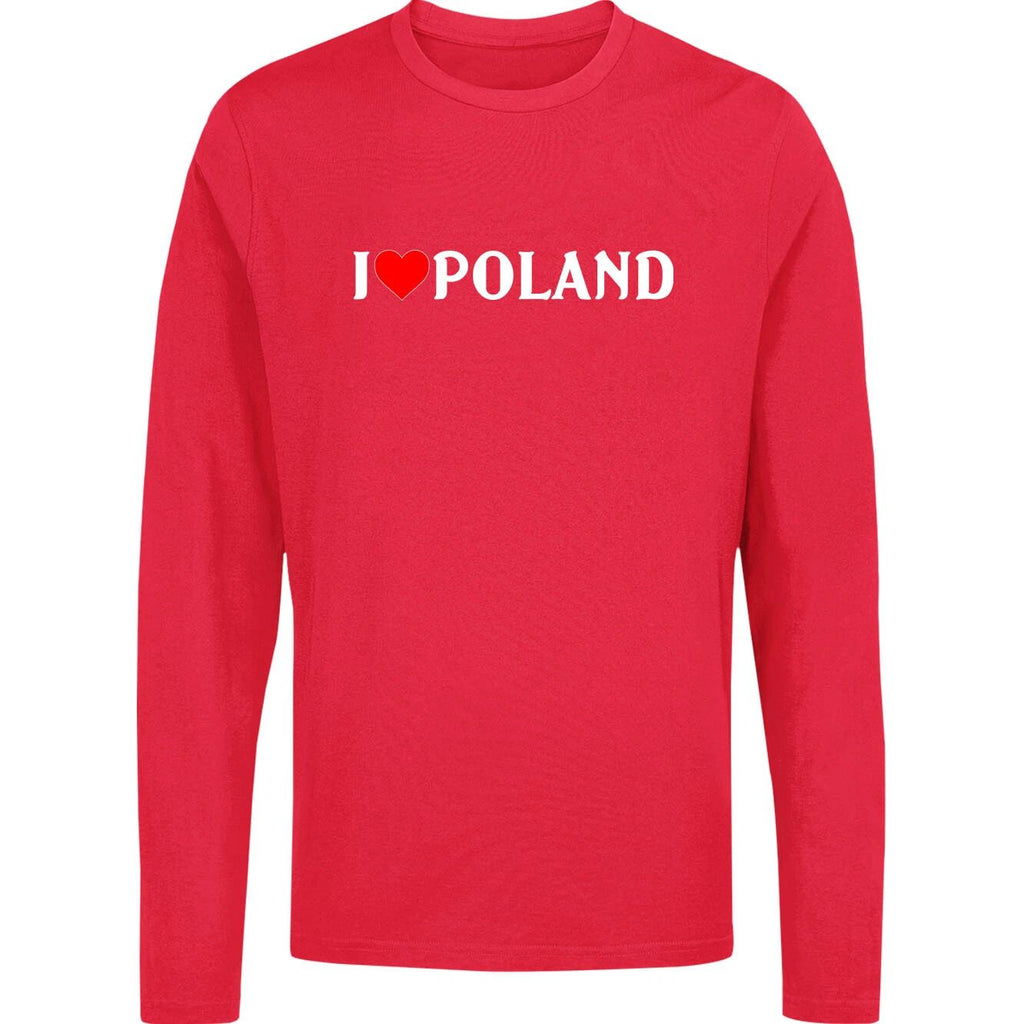 I Love Poland Long Sleeve T Shirt,Polish Pride T Shirt,Polska patriotic Gift Top