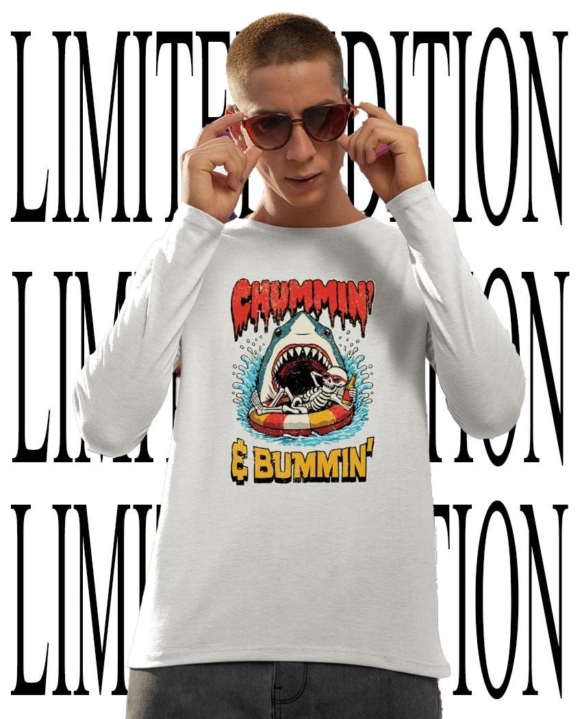 Shark Skeleton Chummin Bummin shirt