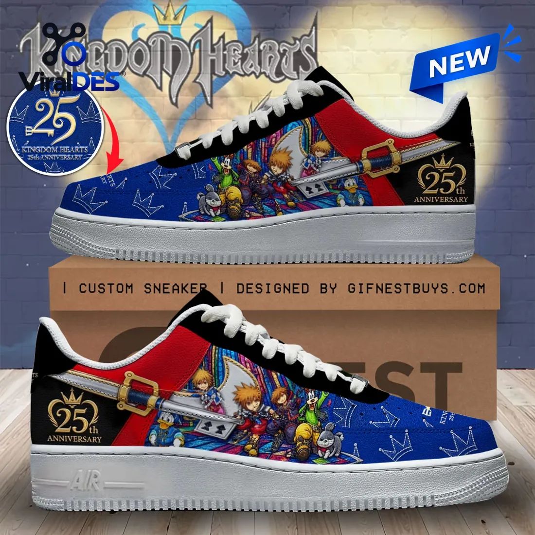 Kingdom Hearts 25th Anniversary Custom Air Force 1