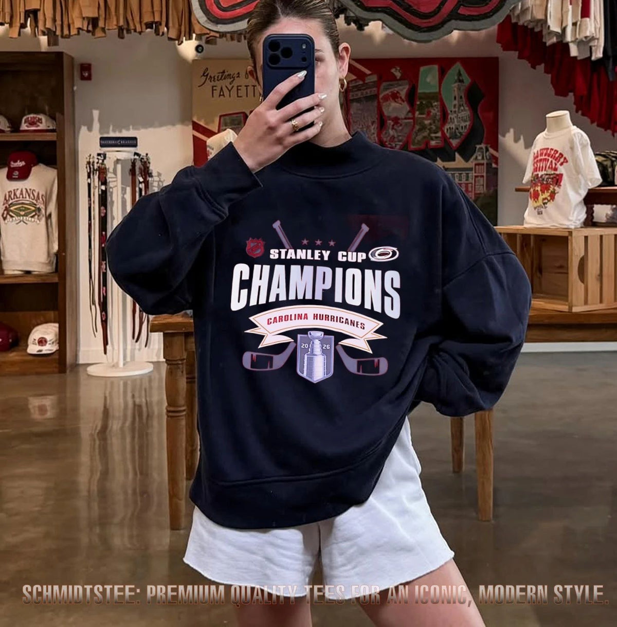Carolina Hurricanes 2026 Stanley Cup Champions hockey trophy shirt