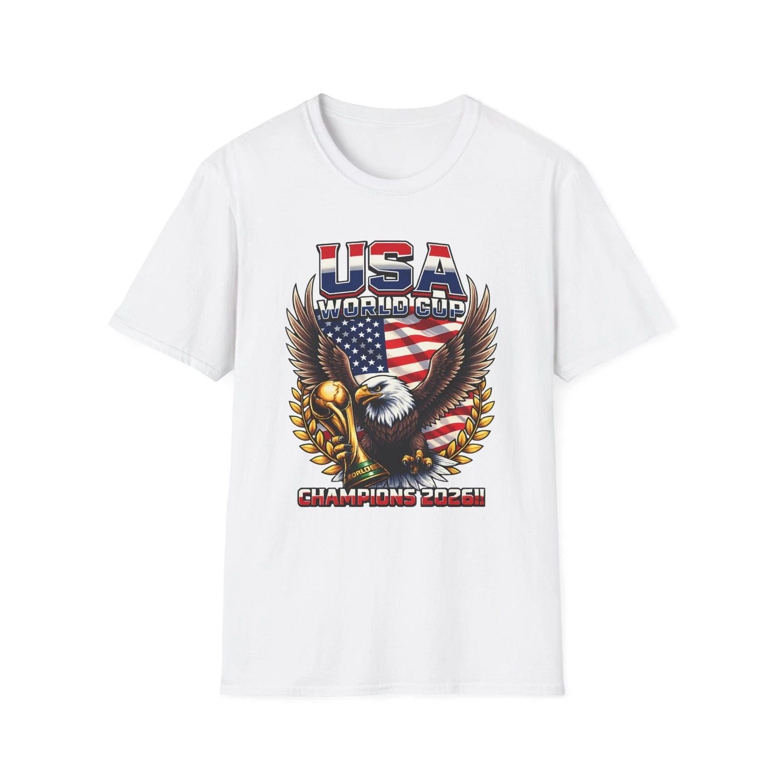 USA Eagle with Flag T-Shirt | American Patriot Graphic Tee