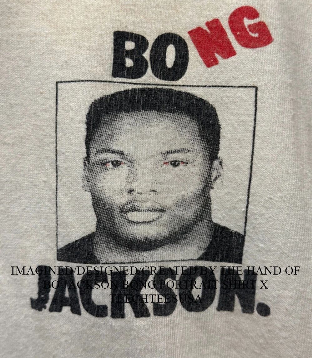 Bo Jackson Bong portrait shirt