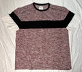 Modern Culture Mens Size 4XL T-Shirt Colorblock Red White Black Cotton Blend NWT
