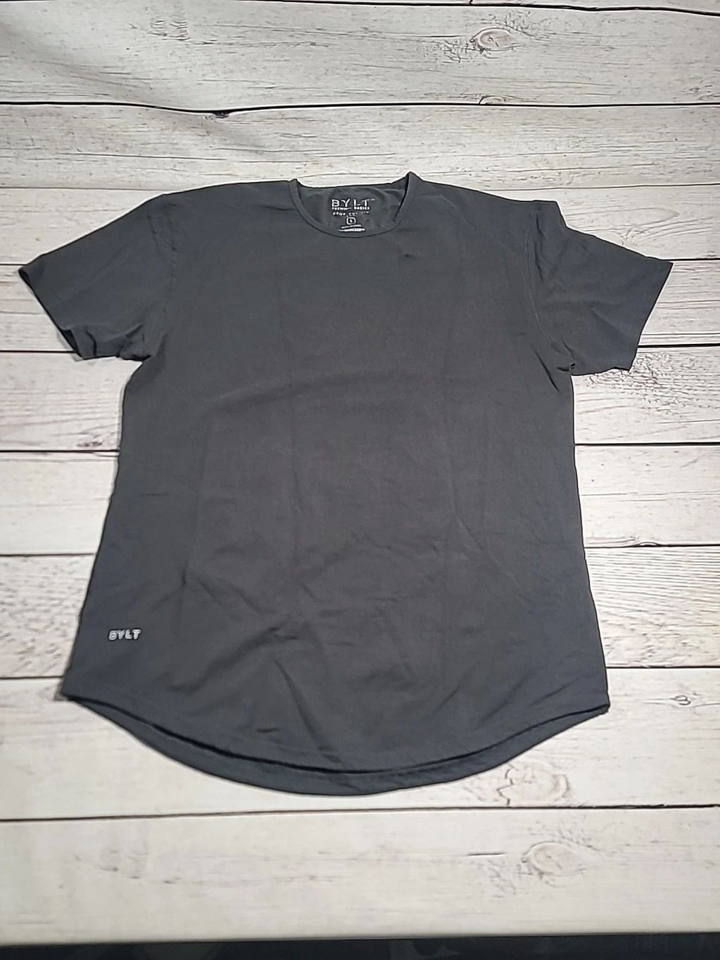 Bylt Shirt Mens Gray Sz Large Premium Drop Cut Lux Casual Comfort Stylish S/S