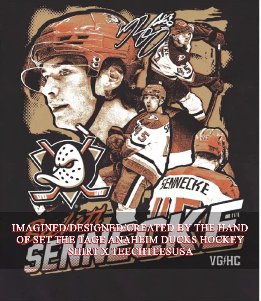 Sennecke The Kid Beckett Sennecke Anaheim Ducks collage shirt