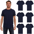 6 Pack BILLIONHATS Men's Solid Colors Cotton T-Shirts Short Sleeve (XL)