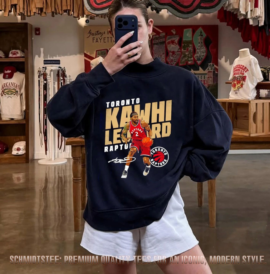Kawhi Leonard Toronto Raptors Slant signature shirt
