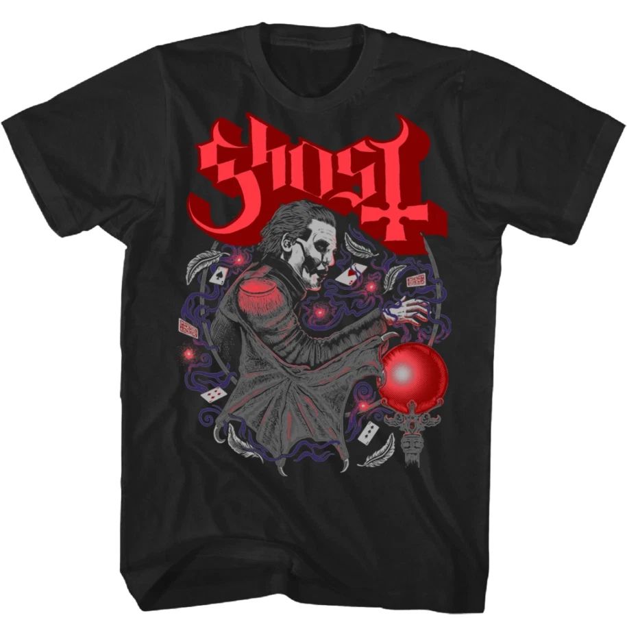 Ghost Copia Cards T Shirt Mens Rock and Roll Music Classic Band Tee New Black