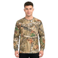 Realtree Edge Camo Long Sleeve Crewneck Cotton T-Shirts Unisex Adult Hunting Tee