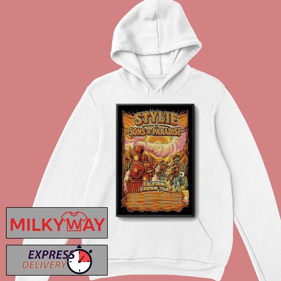 Stylie And Sons Of Paradise California Cruisin 2026 Shows Poster shirt